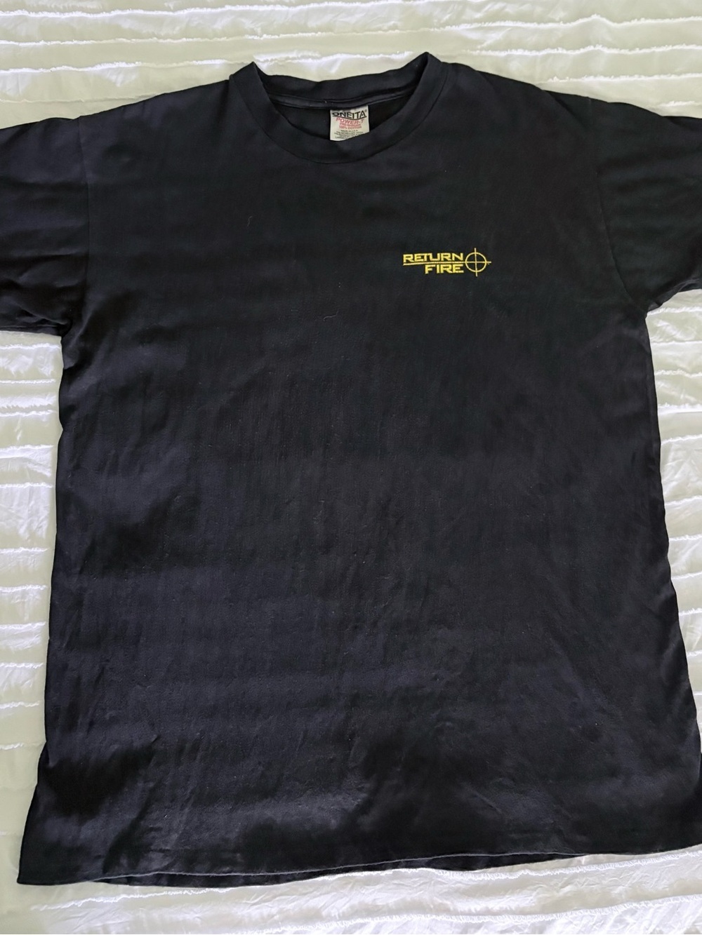 Vintage Return Fire Graphic Tee Single Stitch USA Made